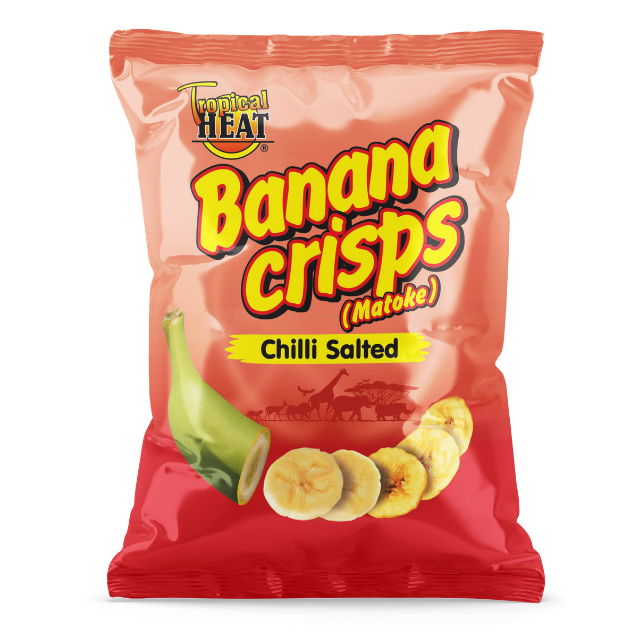 Tropical Heat Banana Crisps Chilli Salted Snacks 40G